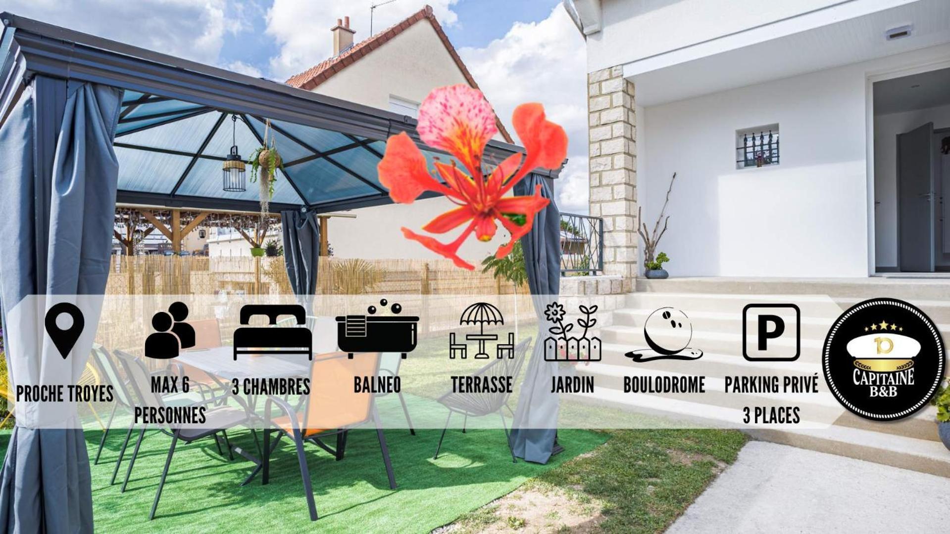 Le Flamboyant - Confort & Rarete - Premium Saint-Andre-les-Vergers Bagian luar foto